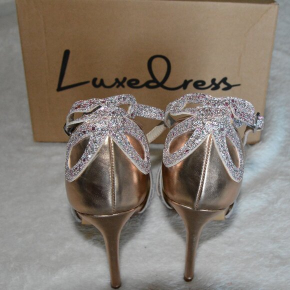 Luxedress Strappy Stilleto Sandals Women's sz 40 - Picture 5 of 6